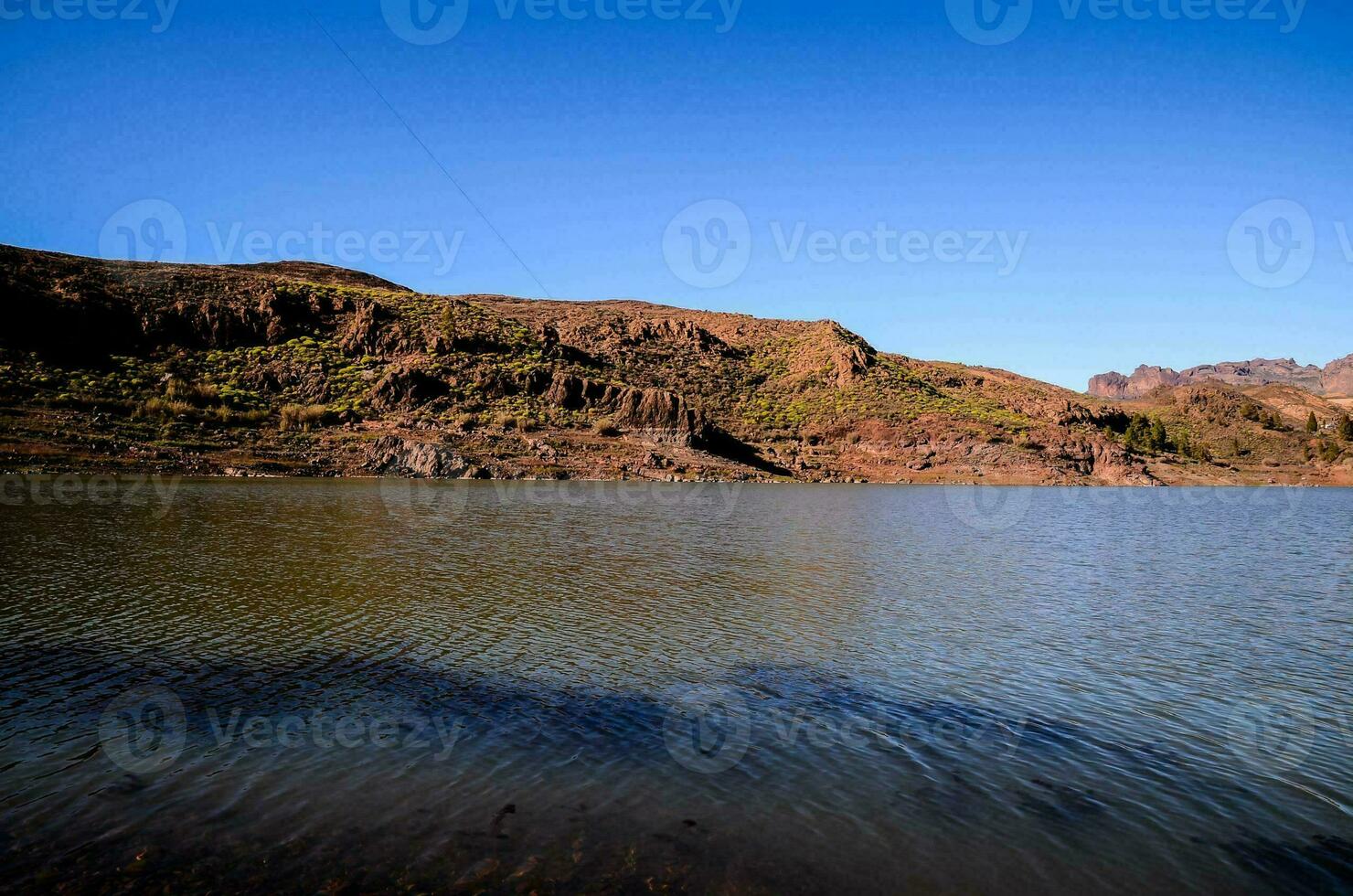 Dark Water Lake in Gran Canaria Canary Islands Spain photo