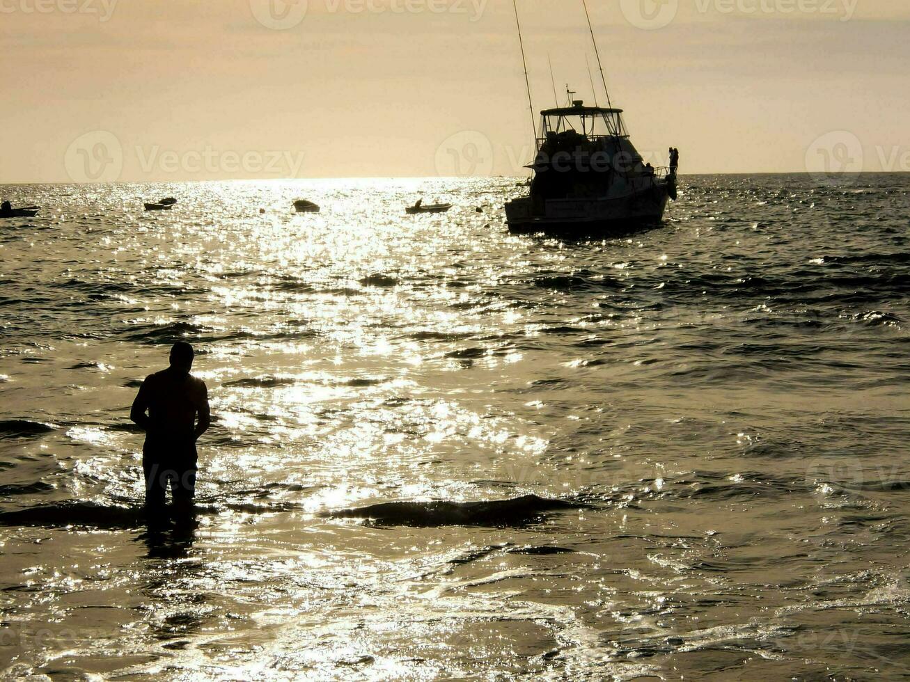 A ship on the sea photo