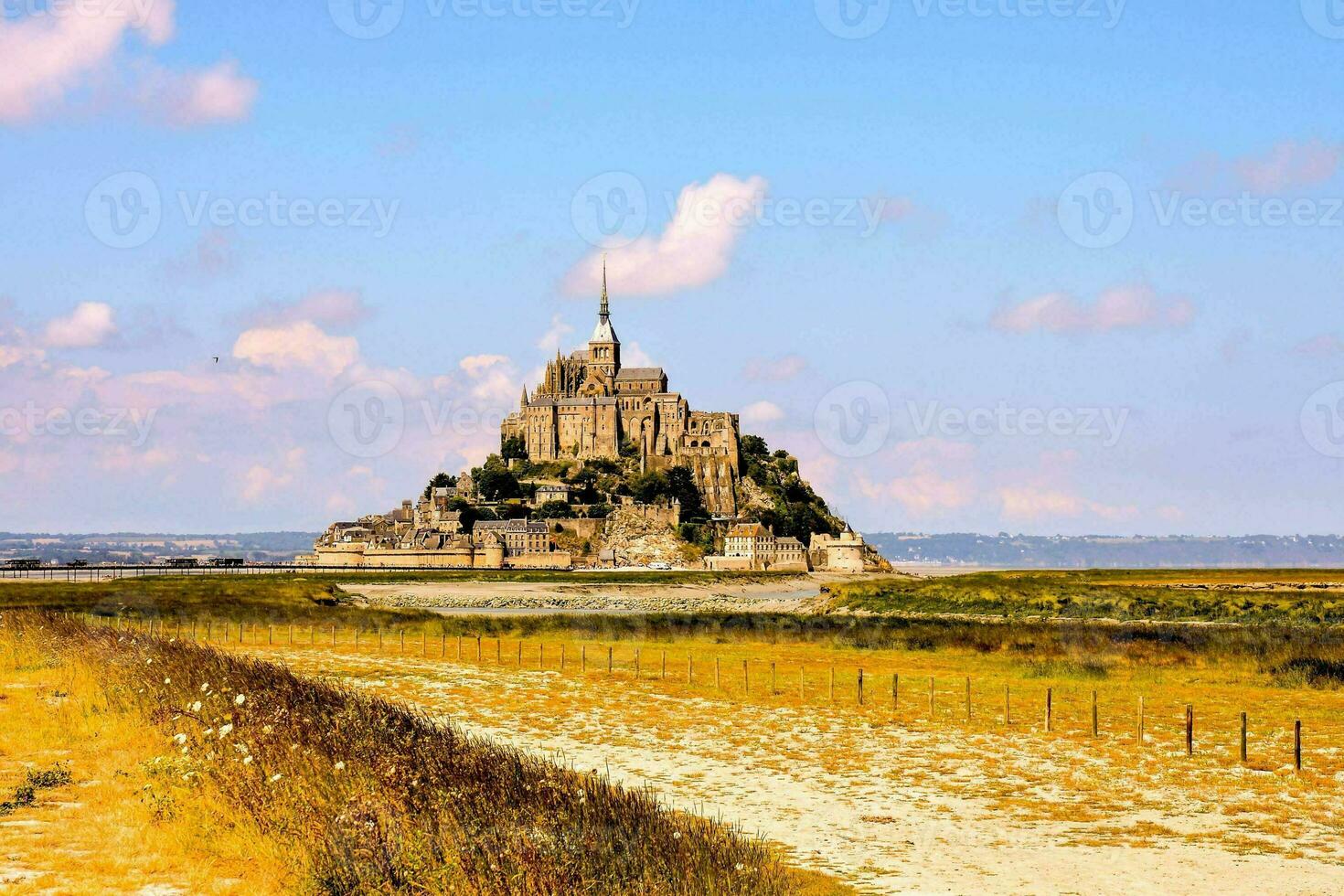 Le Mont Saint-Michel tidal island, Normandy, northern France photo