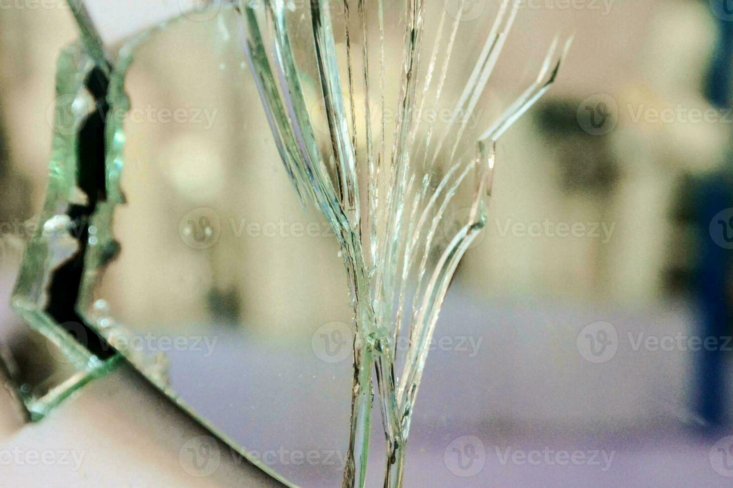 A broken glass photo