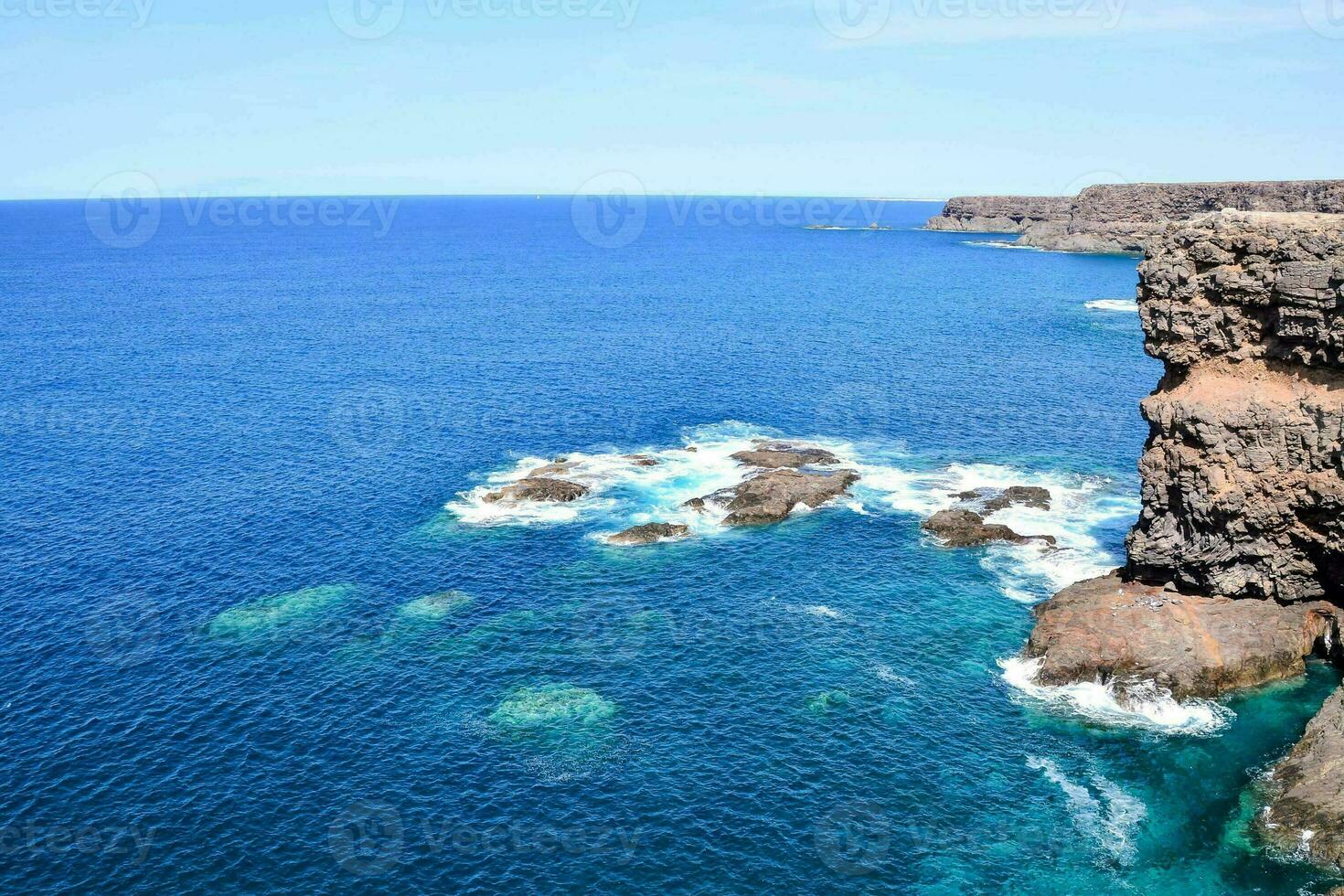 Scenic view of the shore photo