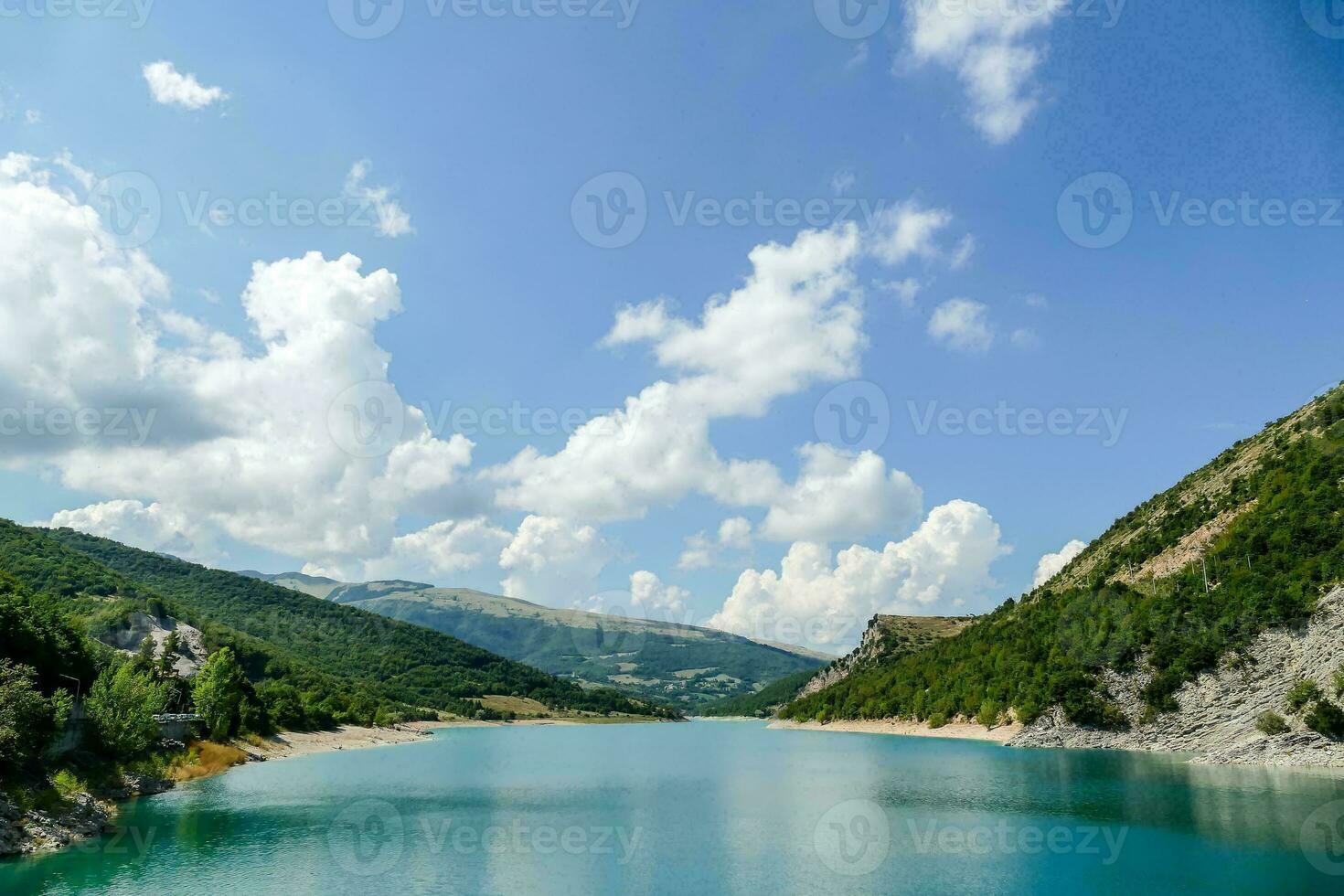 Scenic lake view photo