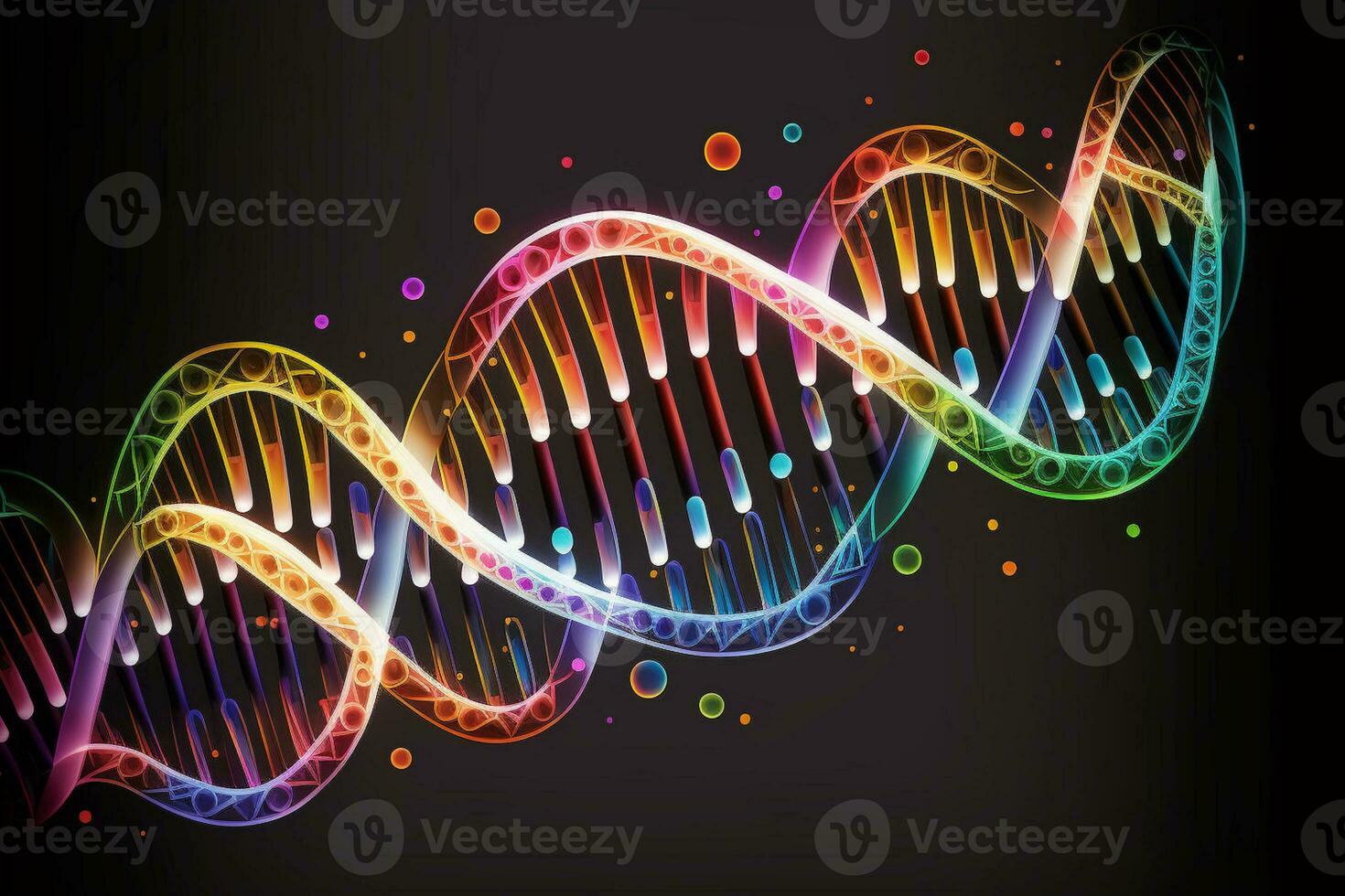 DNA gel run science and research abstract background line pattern design AI Generated photo