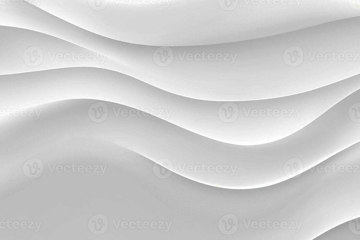 Abstract white and light gray wave with smooth background AI Generated photo