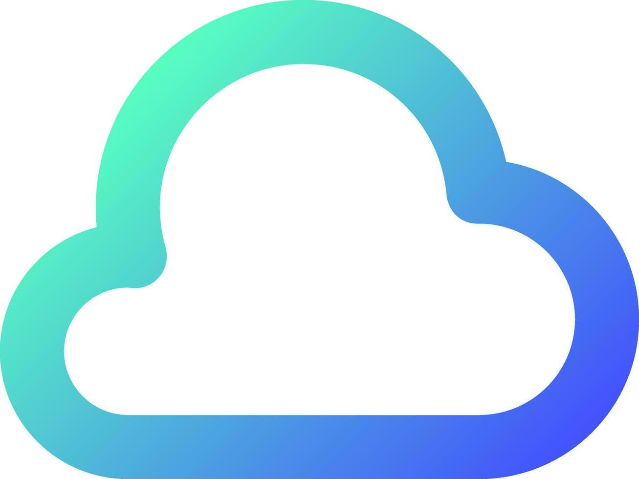 Cloud computing pixel perfect gradient linear ui icon. Data storage. Wireless file sharing. Line color user interface symbol. Modern style pictogram. Vector isolated outline illustration