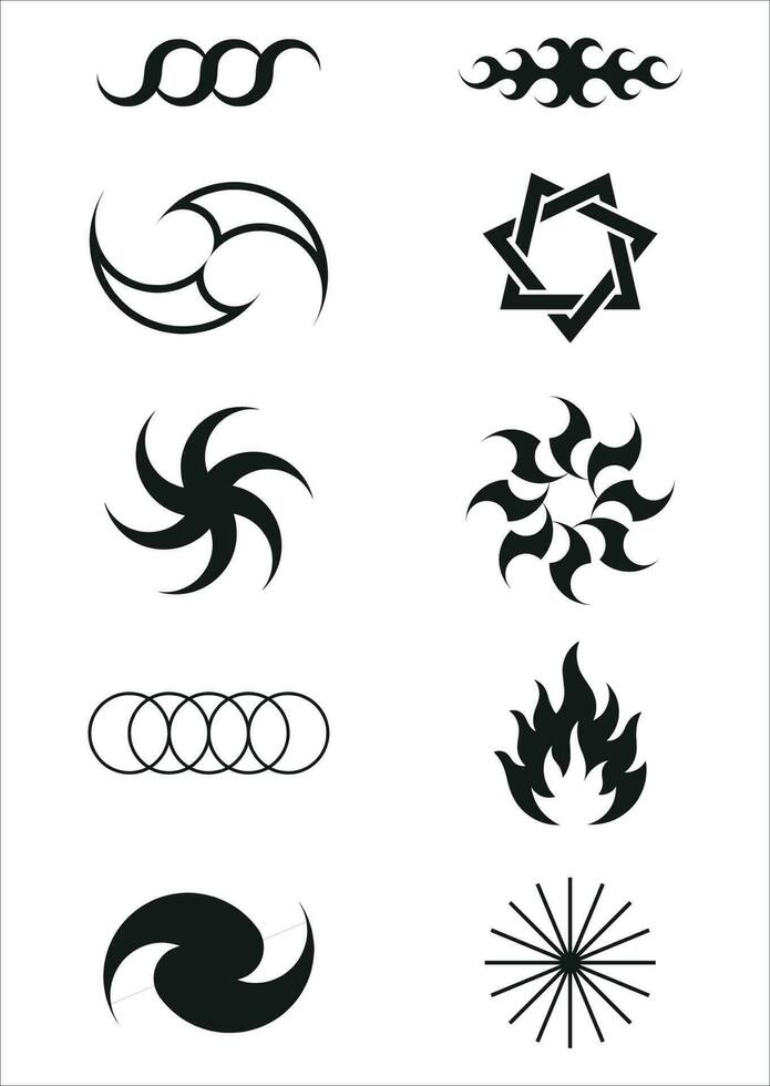 Shapes Streetwear Element Collection Vector 7