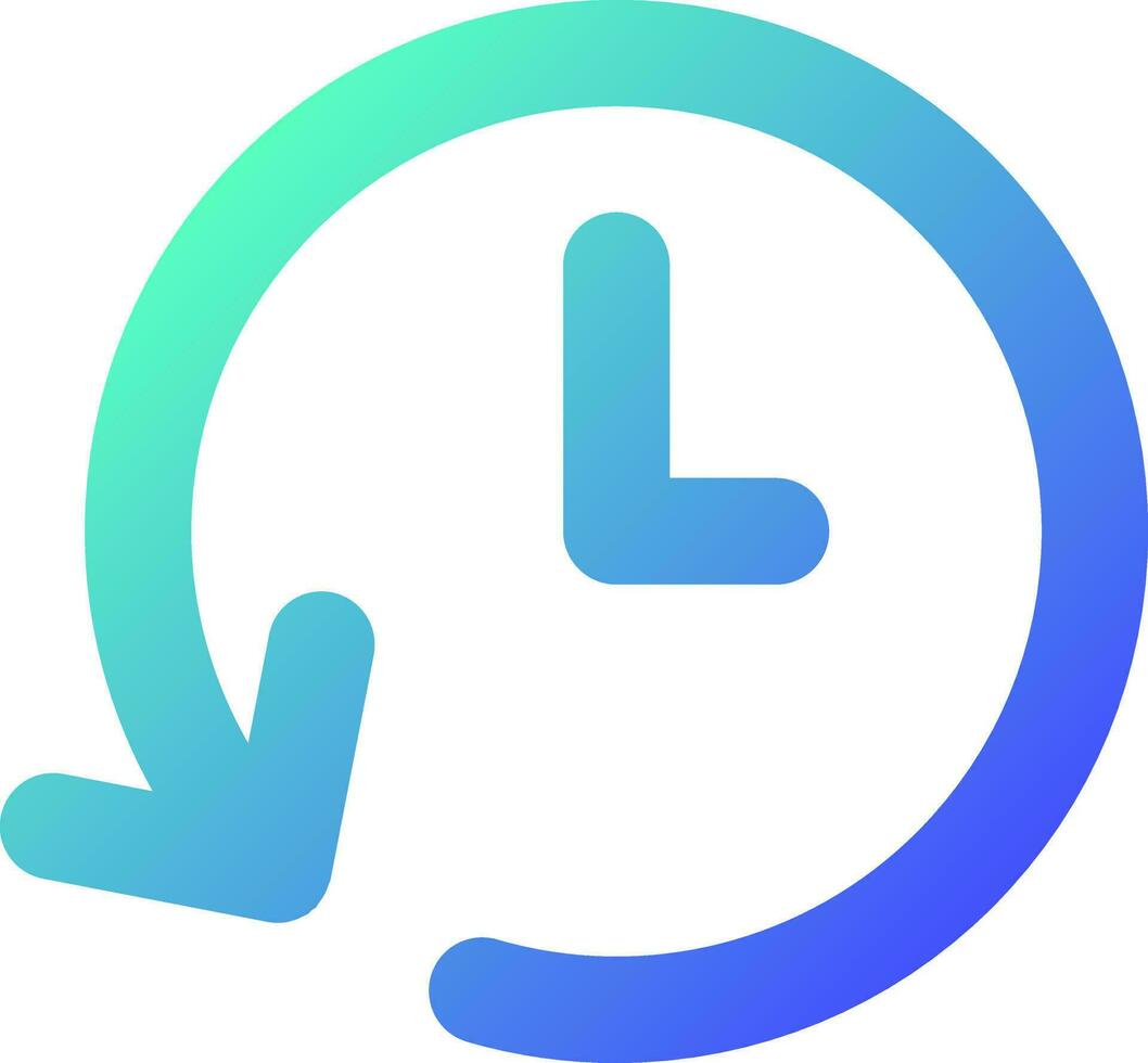 Period of time pixel perfect gradient linear ui icon. Project duration. Alarm clock. Deadline. Line color user interface symbol. Modern style pictogram. Vector isolated outline illustration