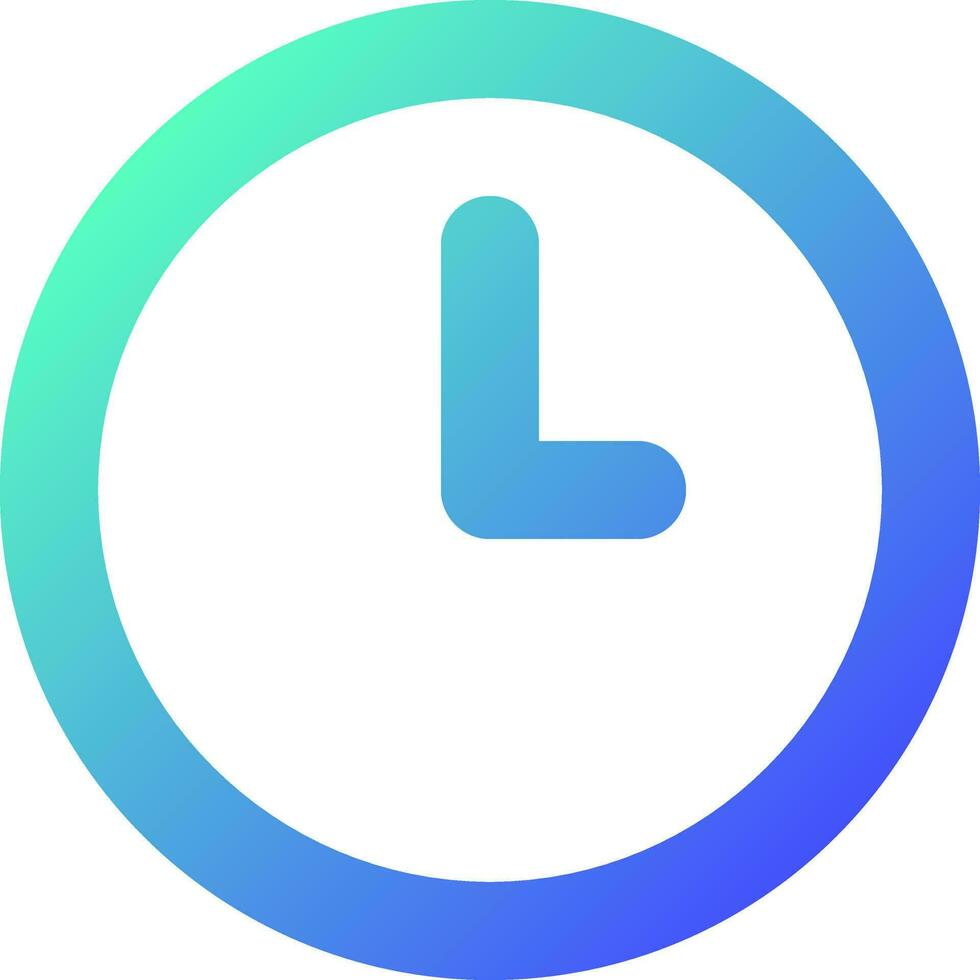 Clock pixel perfect gradient linear ui icon. Set alarm. Tracking time. Snooze feature. Daily reminder. Line color user interface symbol. Modern style pictogram. Vector isolated outline illustration