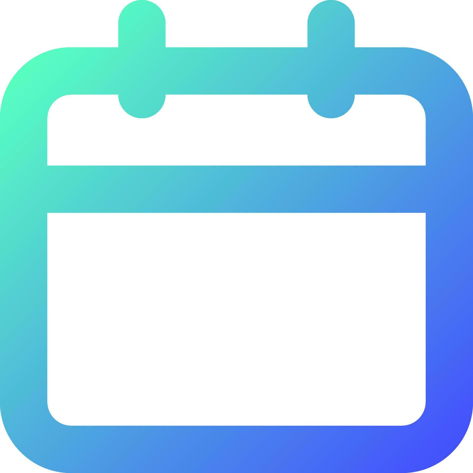 Calendar pixel perfect gradient linear ui icon. Reminder application