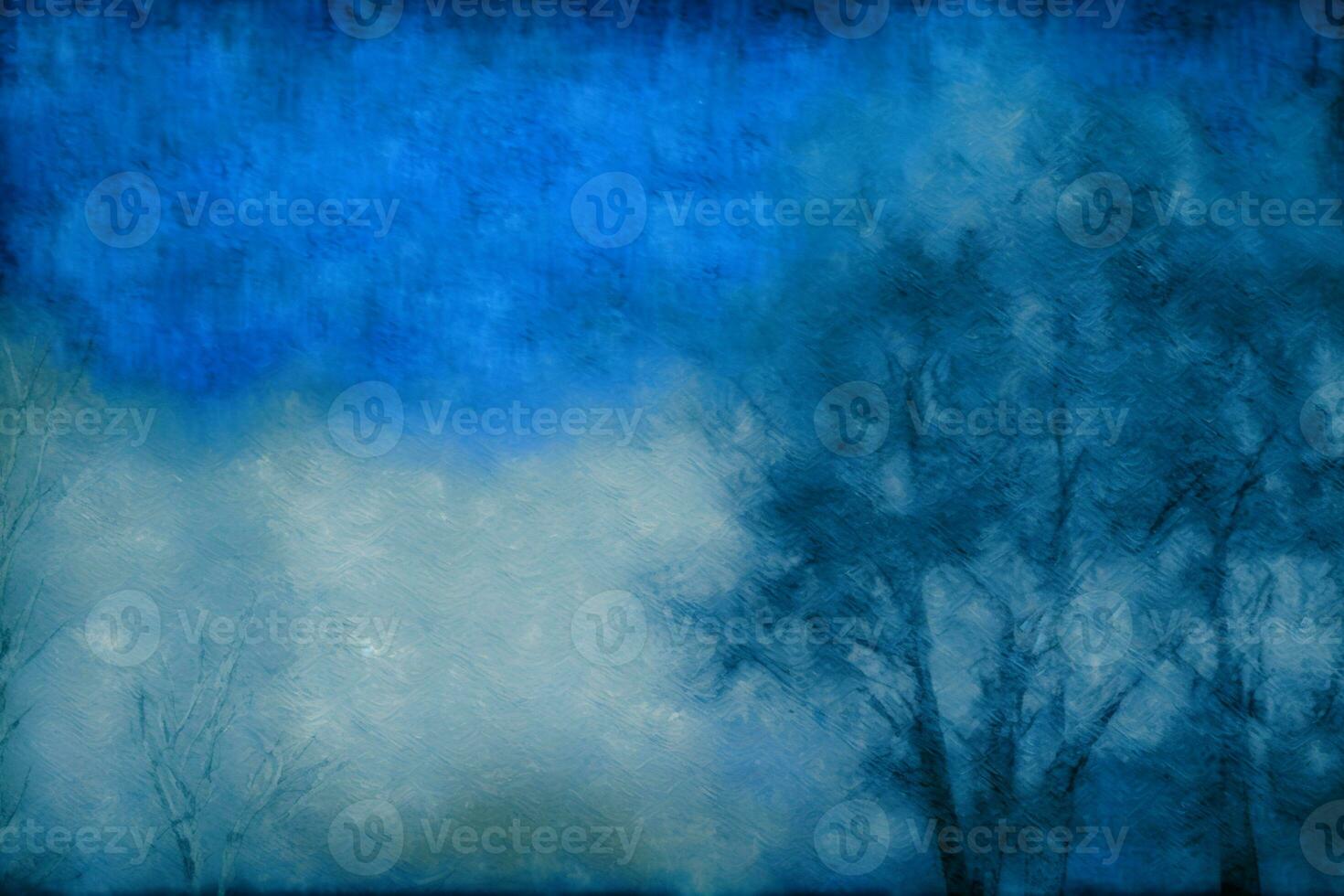 Textured blue winter painting canvas wallpaper background AI Generated photo