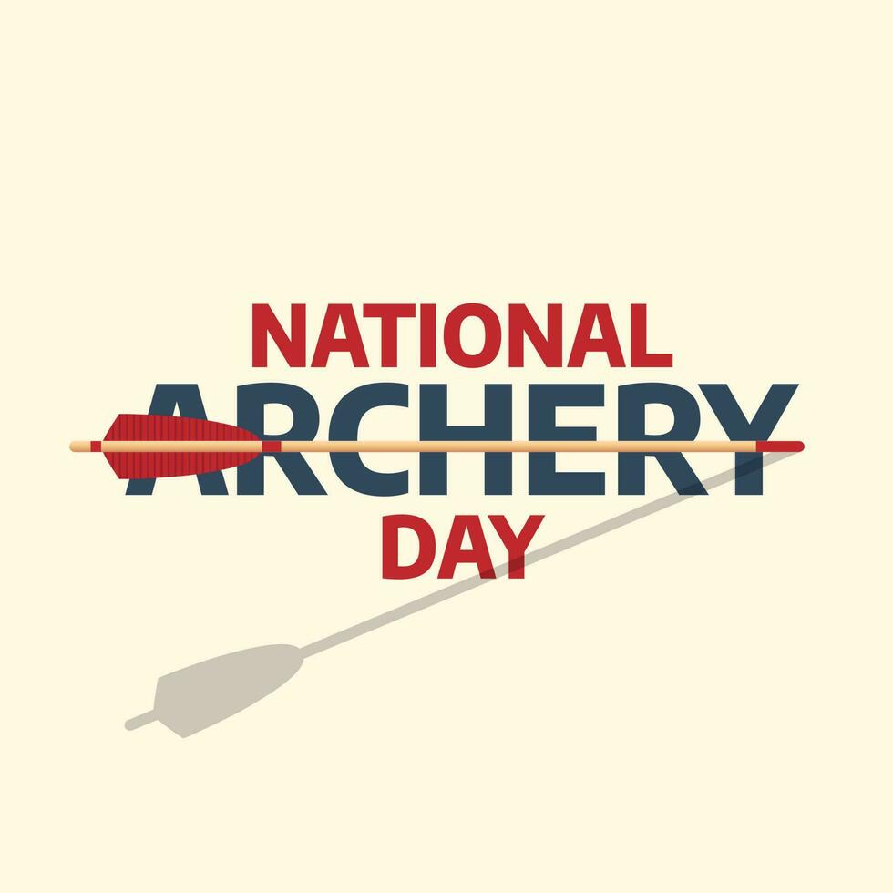 national archery day design template for celebration. archery vector illustration. archery day design template. archery bow arrow target design template.