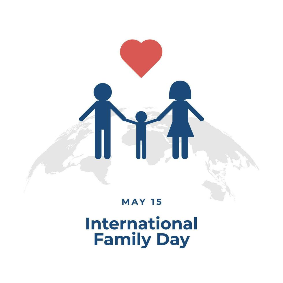 internacional familia día diseño modelo para celebracion. internacional familia día vector diseño y ilustración con familia globo y amor. familia amor vector. globo vector para internacional evento.