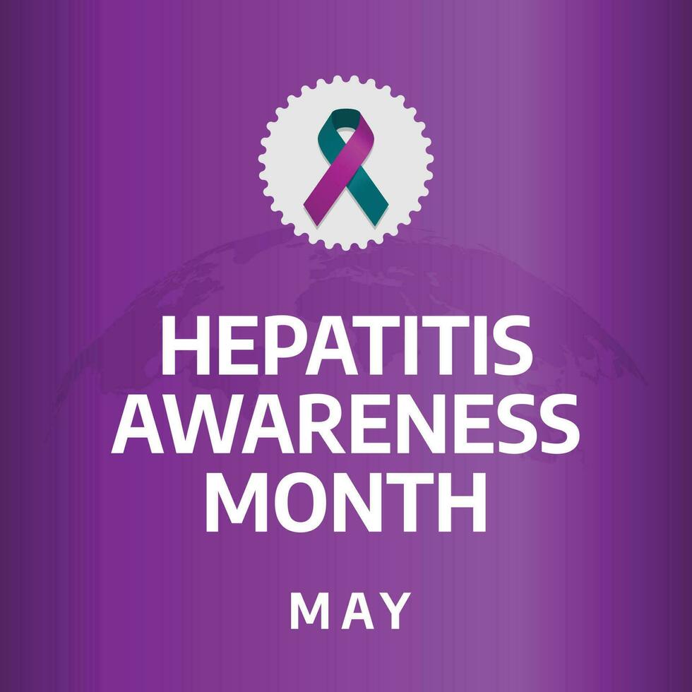 Hepatitis Awareness Month design template for celebration. ribbon vector design for awareness event. ribbon vector. hepatitis ribbon. flat ribbon.