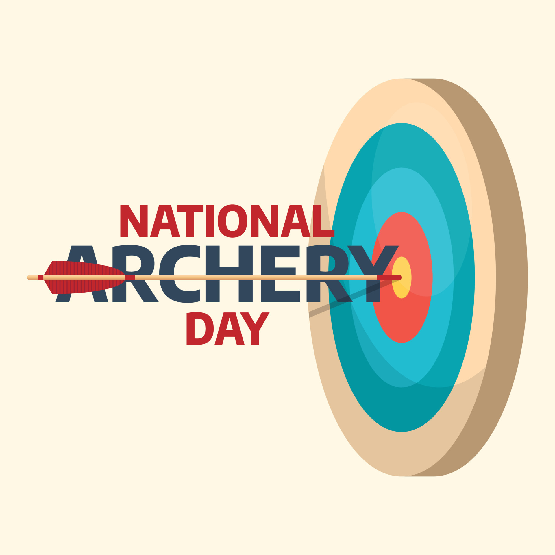 national archery day design template for celebration. archery vector