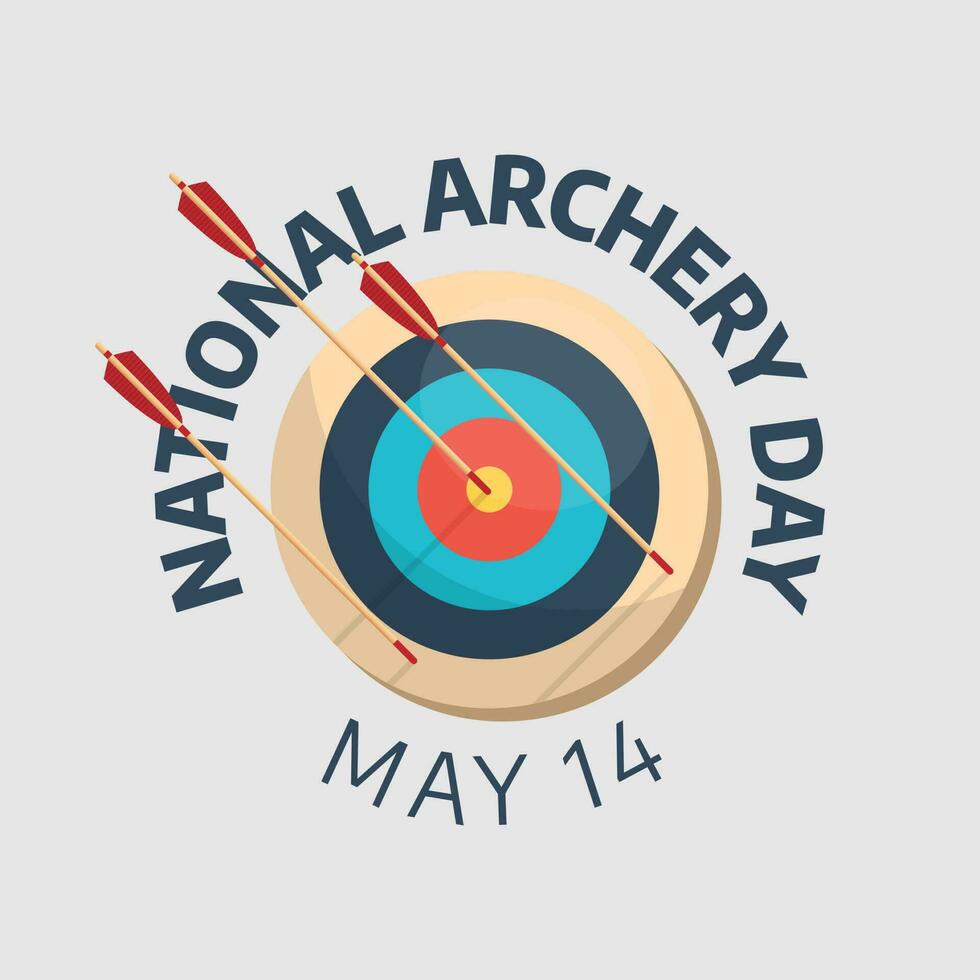 national archery day design template for celebration. archery vector
