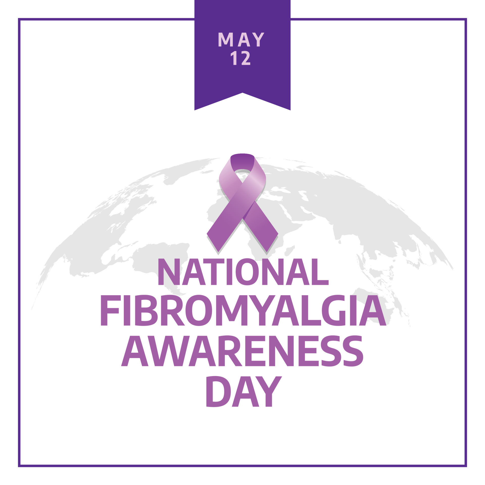 national fibromyalgia awareness day design template for celebration