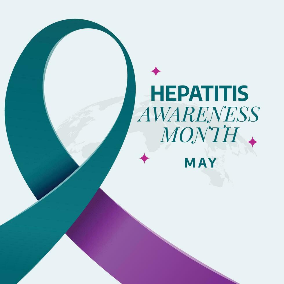 Hepatitis Awareness Month design template for celebration. ribbon vector design for awareness event. ribbon vector. hepatitis ribbon. flat ribbon.