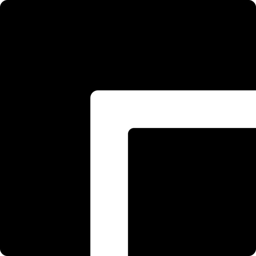 Full screen mode black glyph ui icon. Media player. Simple filled line element. User interface design. Silhouette symbol on white space. Solid pictogram for web, mobile. Isolated vector illustration