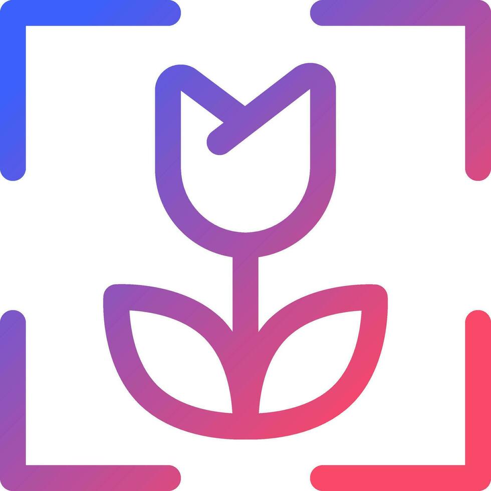 Macro photo mode pixel perfect gradient linear ui icon. Digital camera. Extreme close up picture. Line color user interface symbol. Modern style pictogram. Vector isolated outline illustration