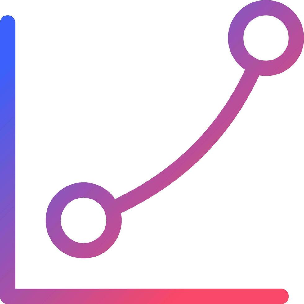 Curves tool pixel perfect gradient linear ui icon. Tone balance. Photo editor. Photography retouch. Line color user interface symbol. Modern style pictogram. Vector isolated outline illustration