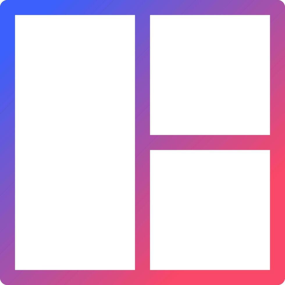 Photo collage pixel perfect gradient linear ui icon. Composite photograph. Image editor instrument. Line color user interface symbol. Modern style pictogram. Vector isolated outline illustration