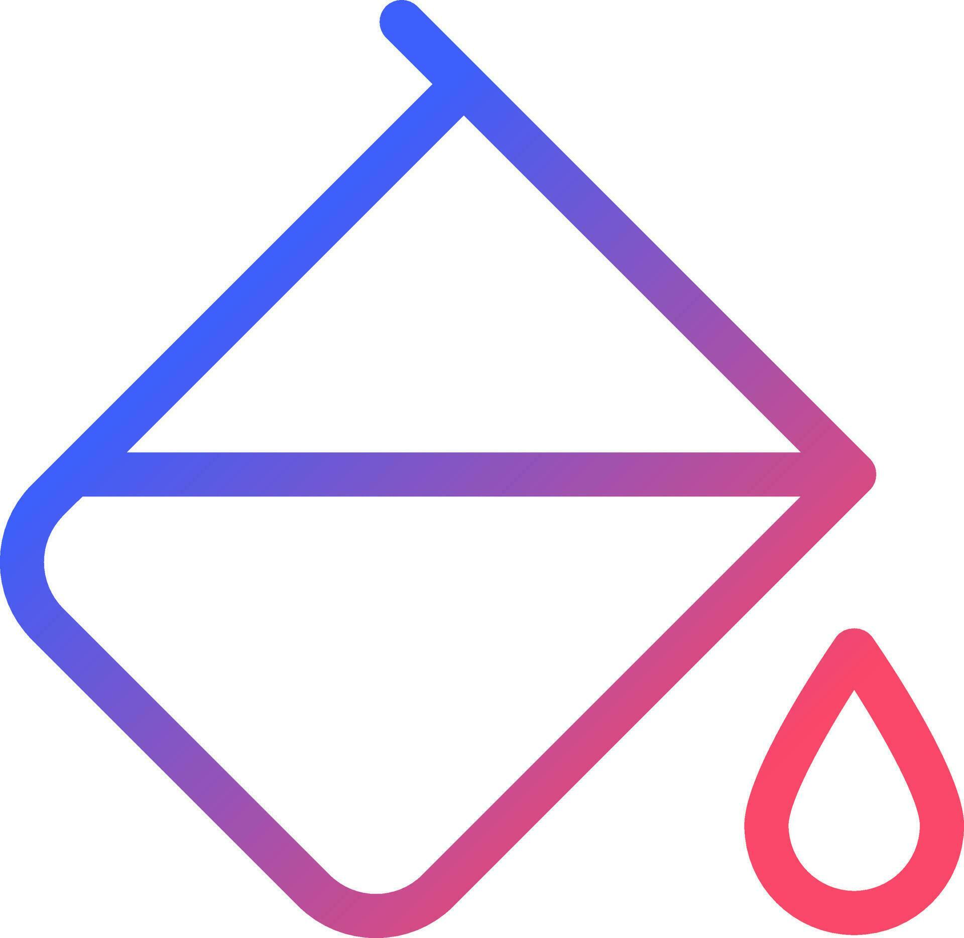 Paint bucket tool pixel perfect gradient linear ui icon. Colour