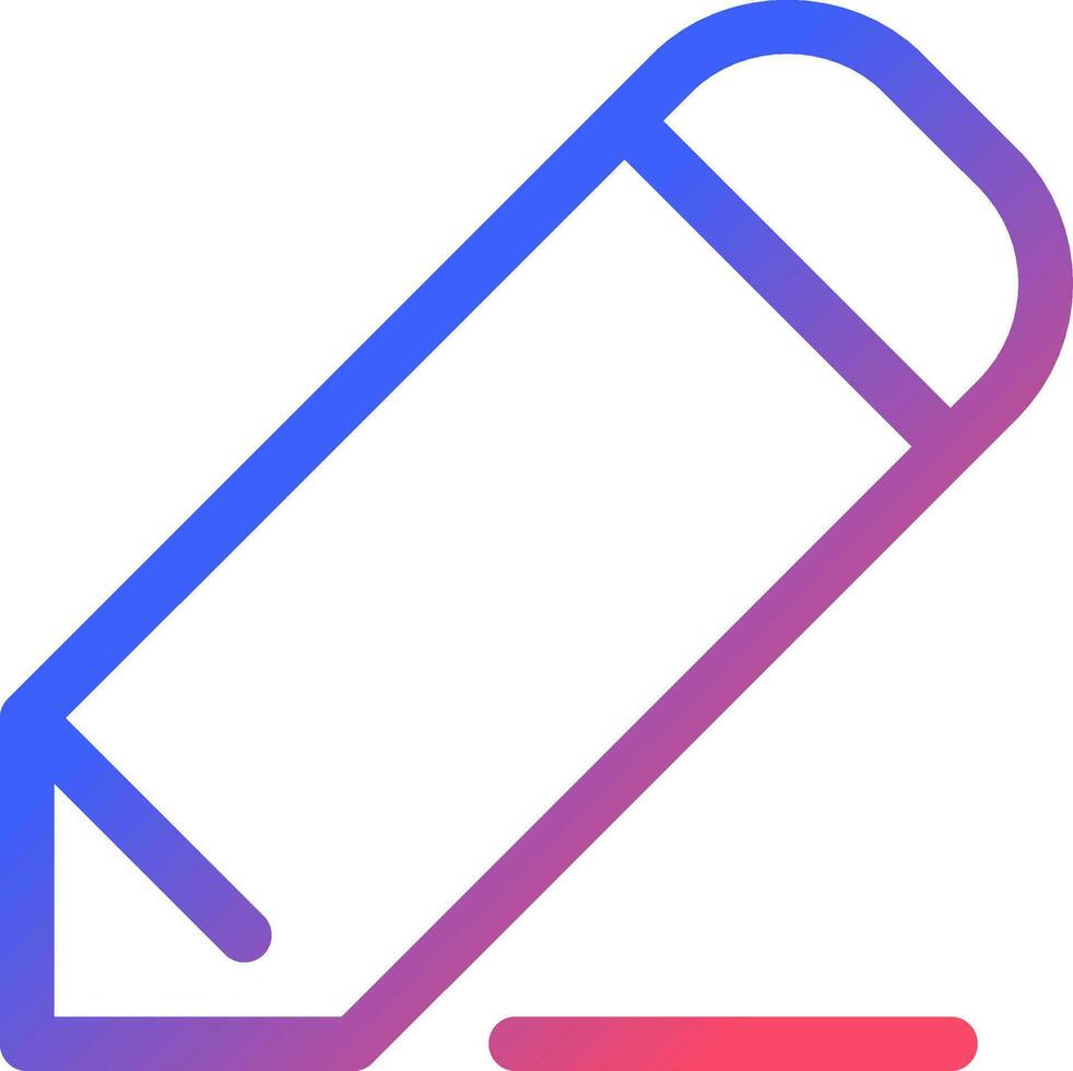 Pencil pixel perfect gradient linear ui icon. Drawing lines. Photo decoration. Photography editor. Line color user interface symbol. Modern style pictogram. Vector isolated outline illustration