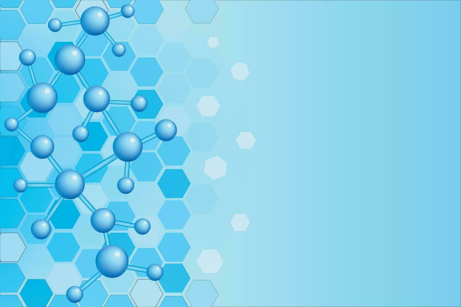 Chemistry molecular structure background vector