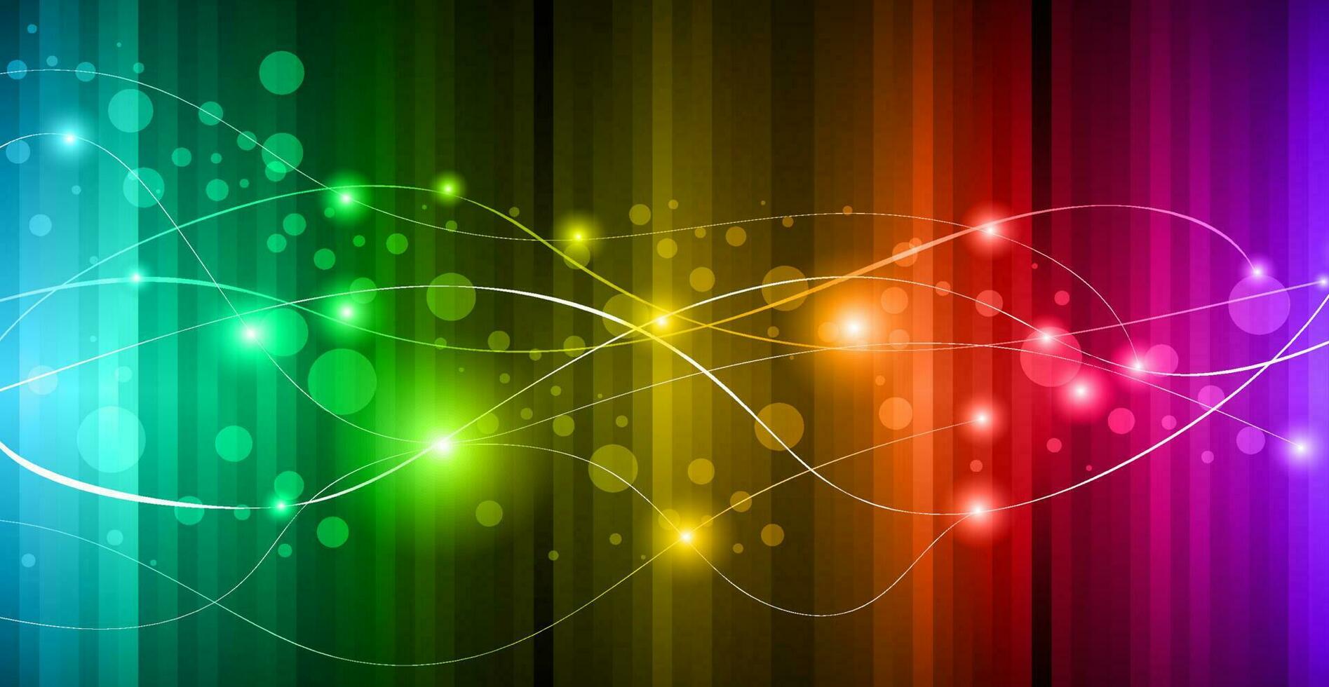 Abstract Christmas background. With colorful balls and Christmas lights. Vector illustration of a festive banner template.
