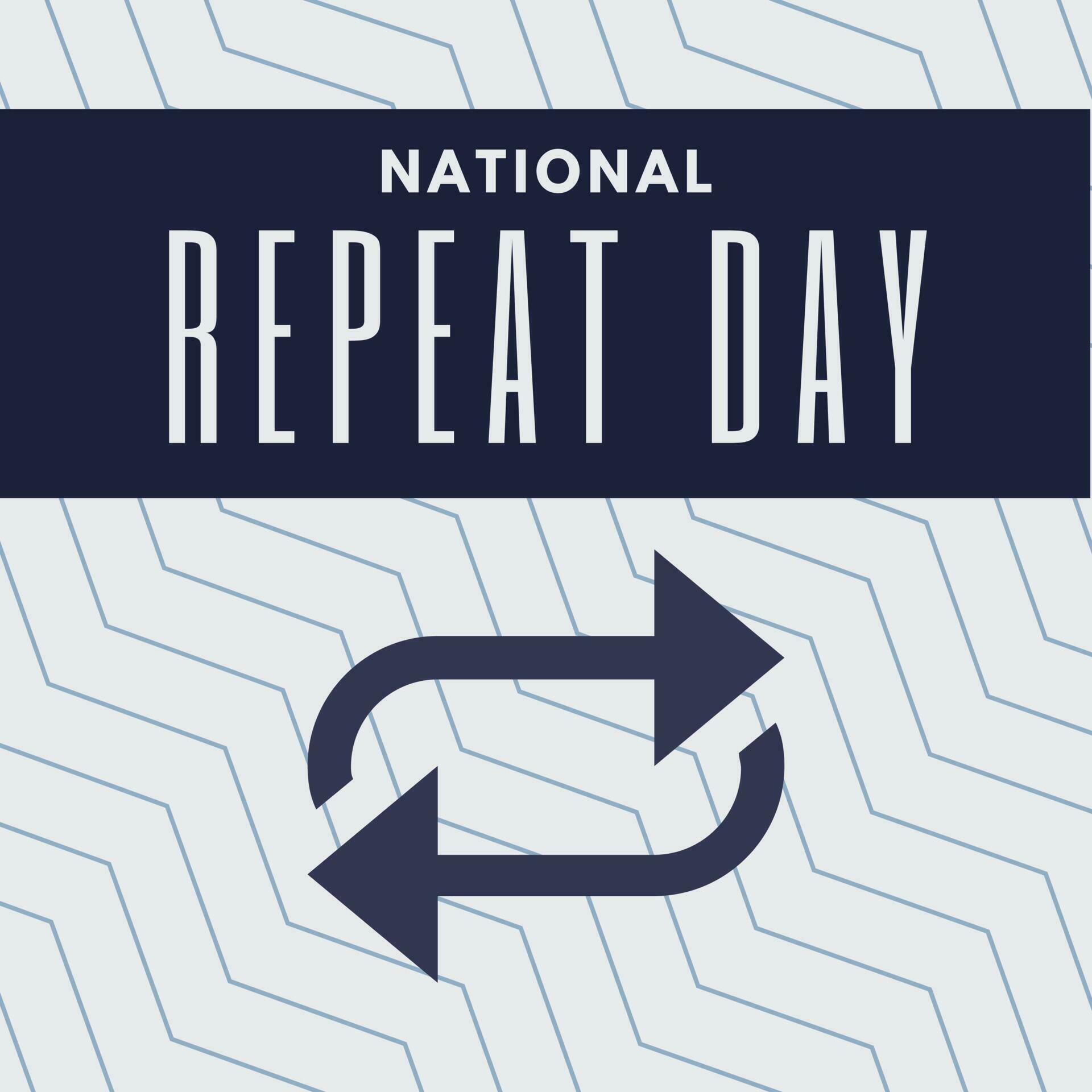 repeat day poster suitable for social media post 23469281 Vector Art at