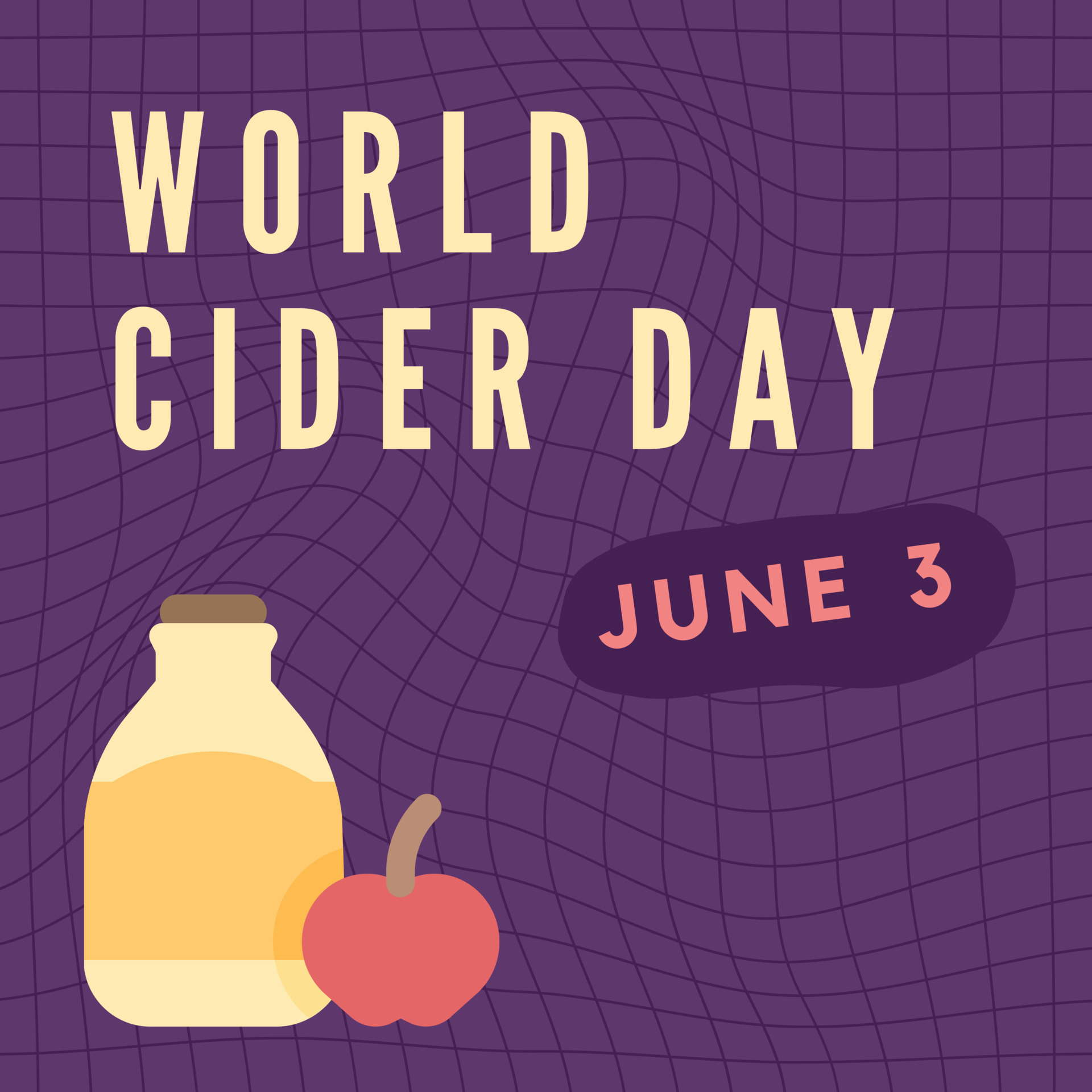 world cider day poster suitable for social media post 23469285 Vector