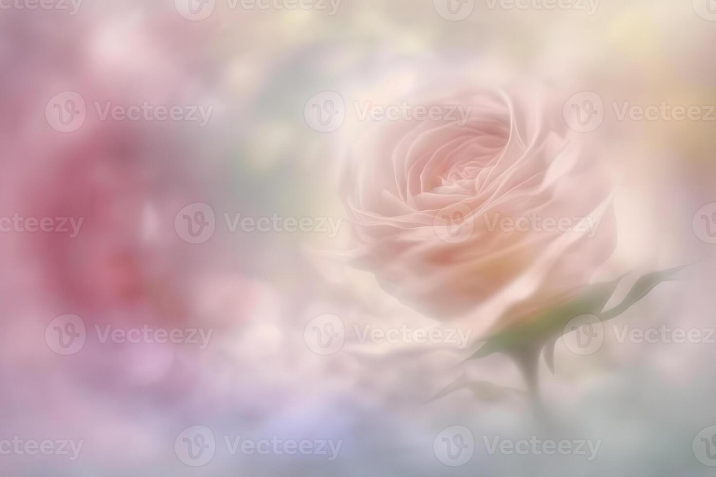Sweet color roses in soft style for background. Neural network photo