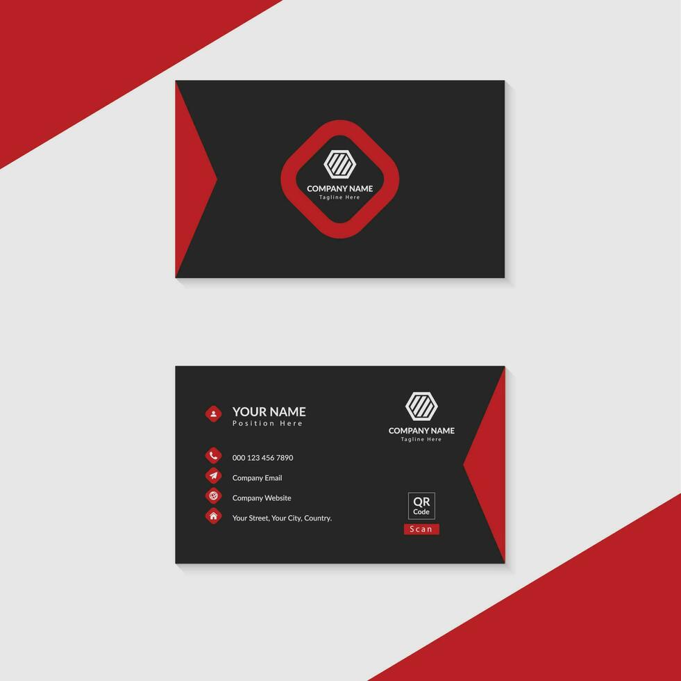 Corporate Modern Business Card Template and Stationary Design vector