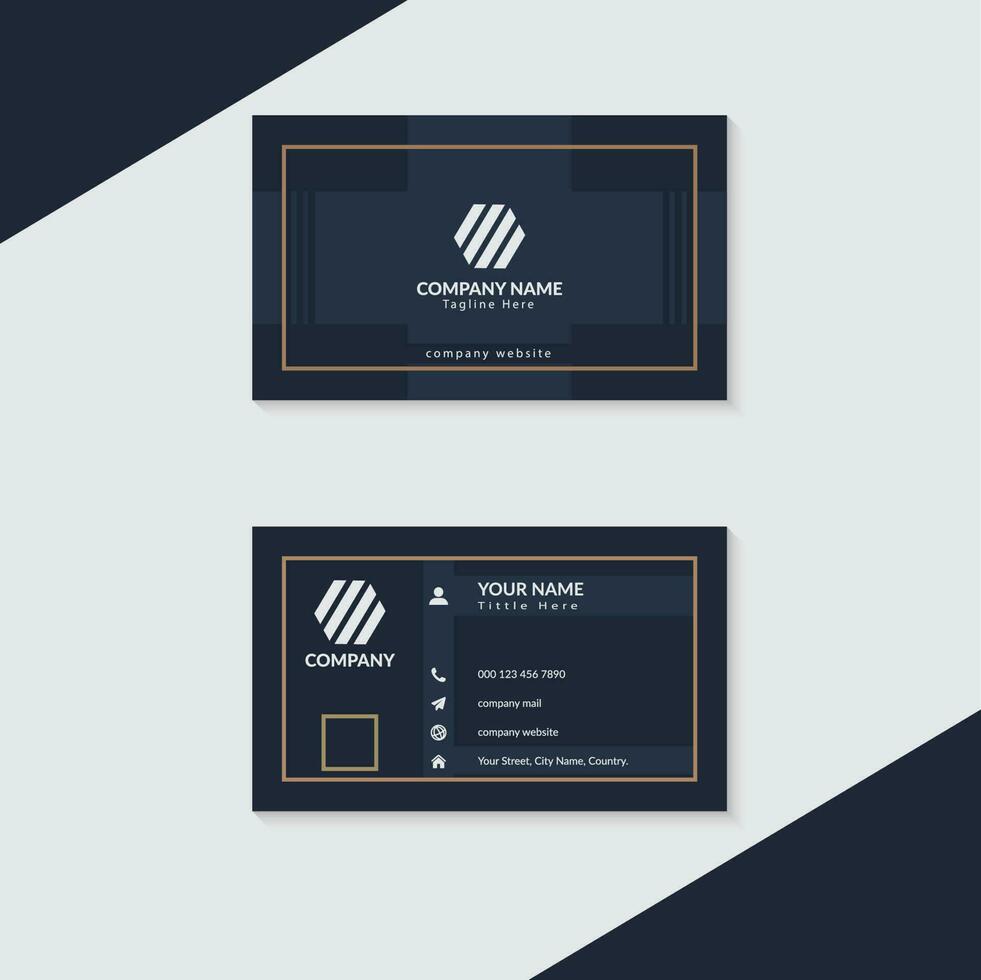 Corporate Modern Business Card Template and Stationary Design vector