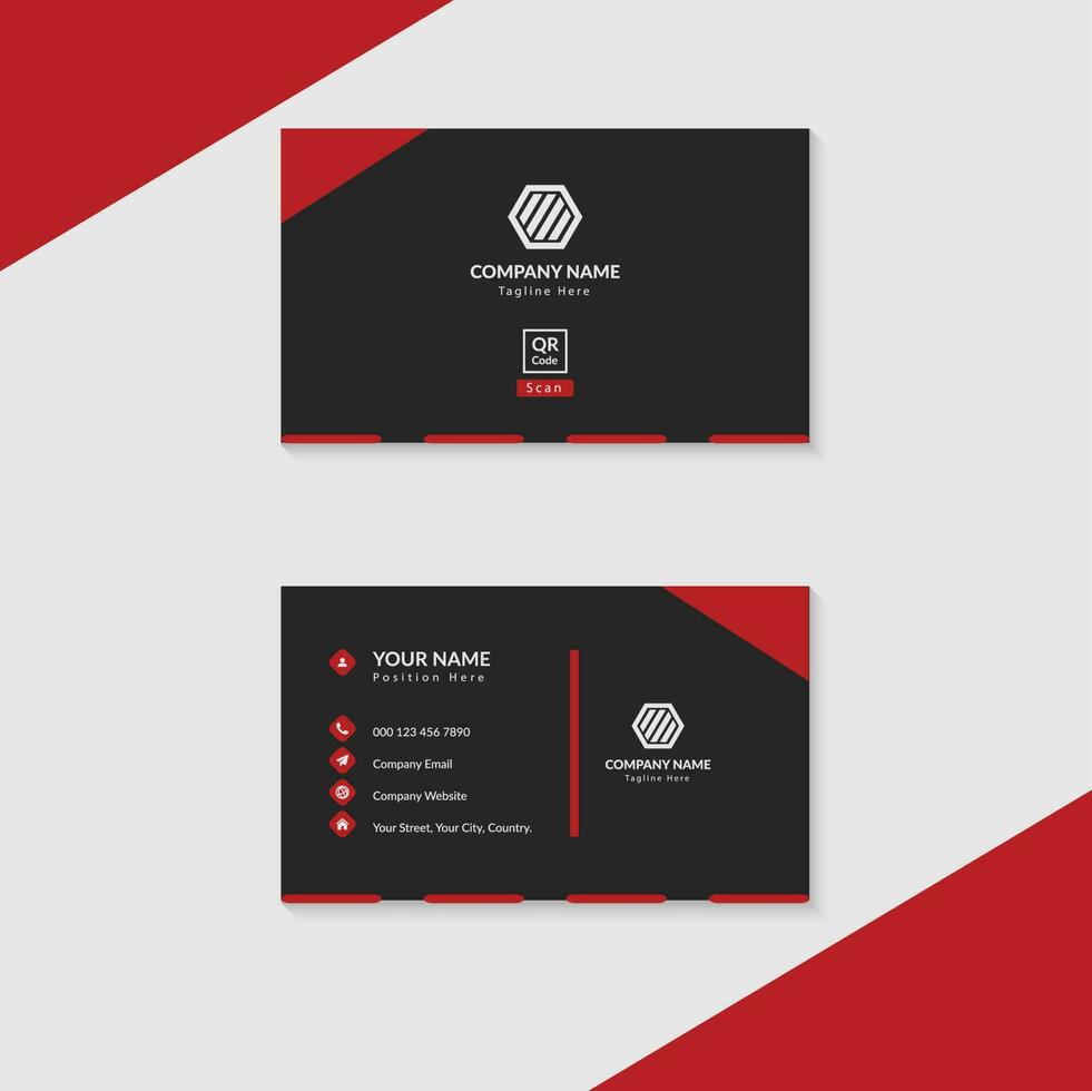 Corporate Modern Business Card Template and Stationary Design vector