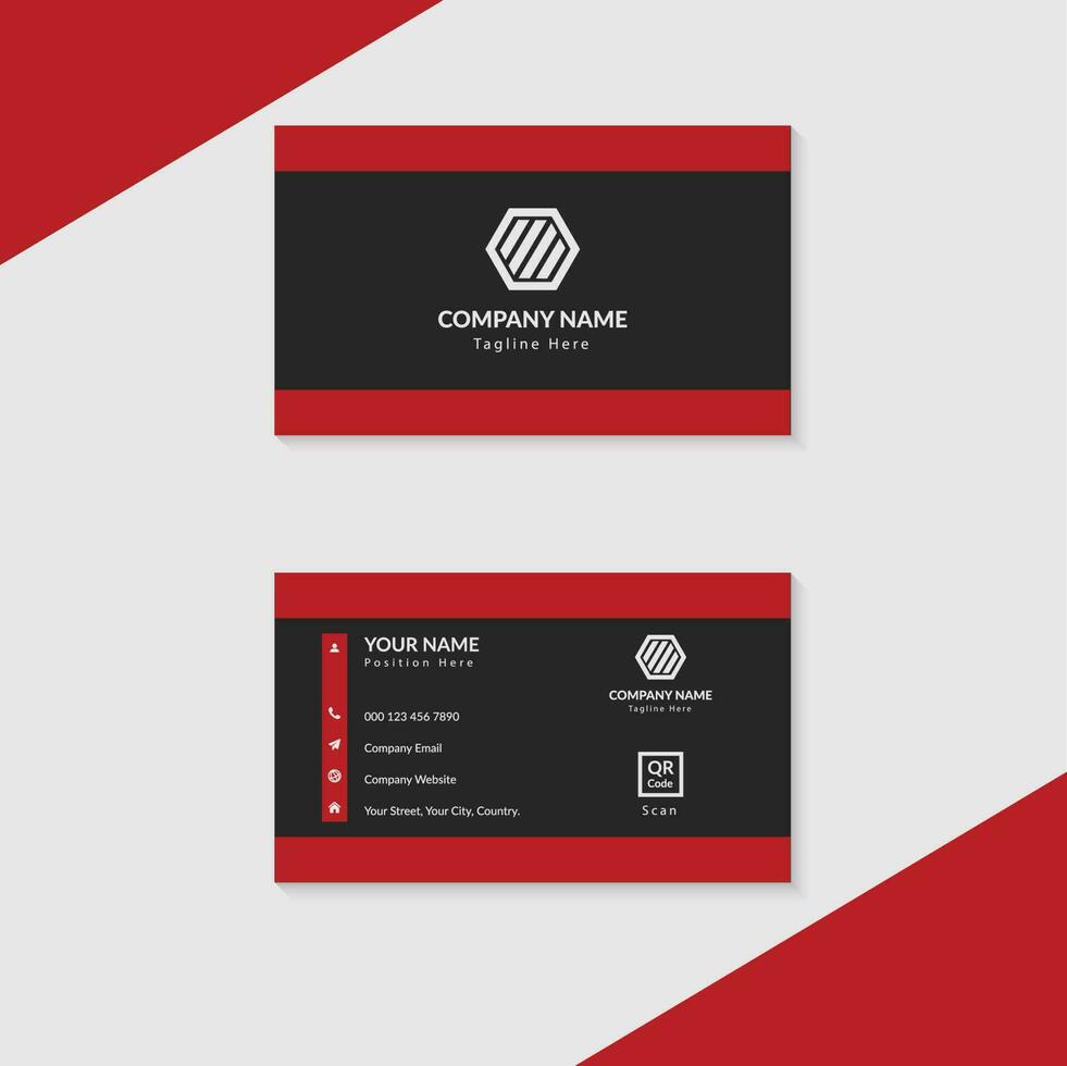 Corporate Modern Business Card Template and Stationary Design vector