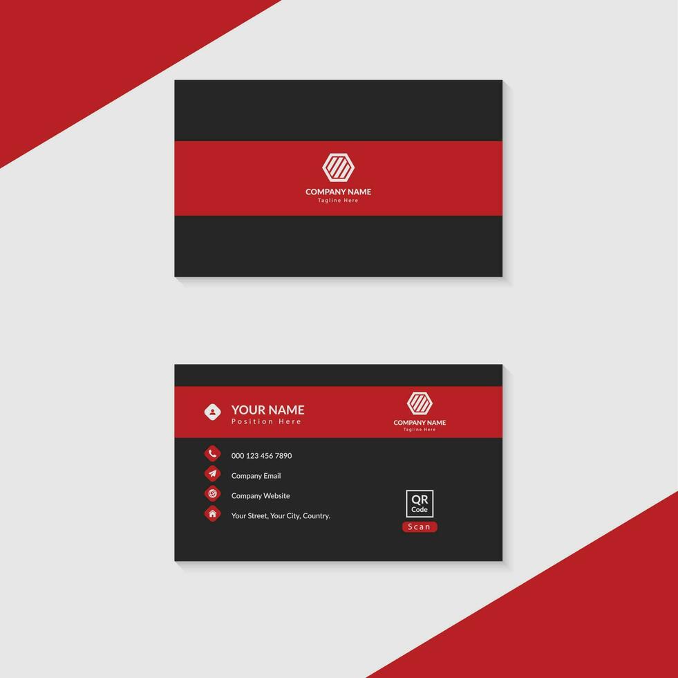 Corporate Modern Business Card Template and Stationary Design vector