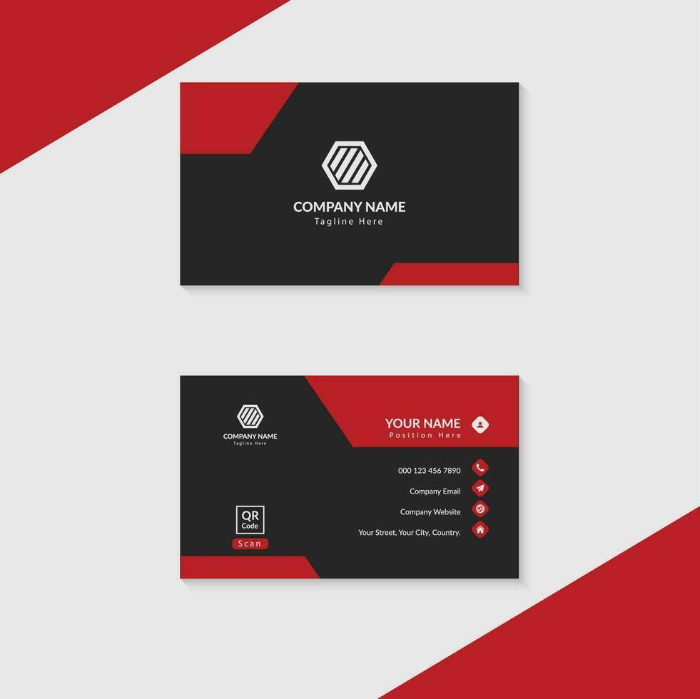 Corporate Modern Business Card Template and Stationary Design vector