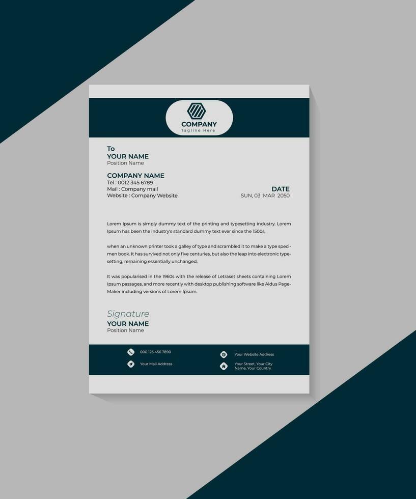 Corporate Modern Business Card Template and Stationary Design vector
