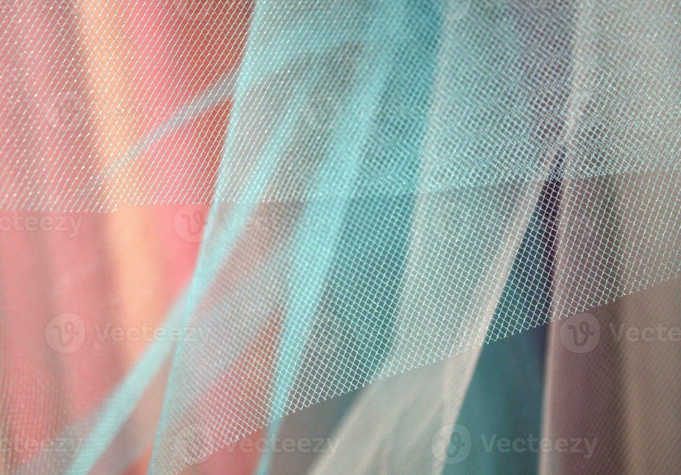 Pastel Layers of Tulle Fabric photo