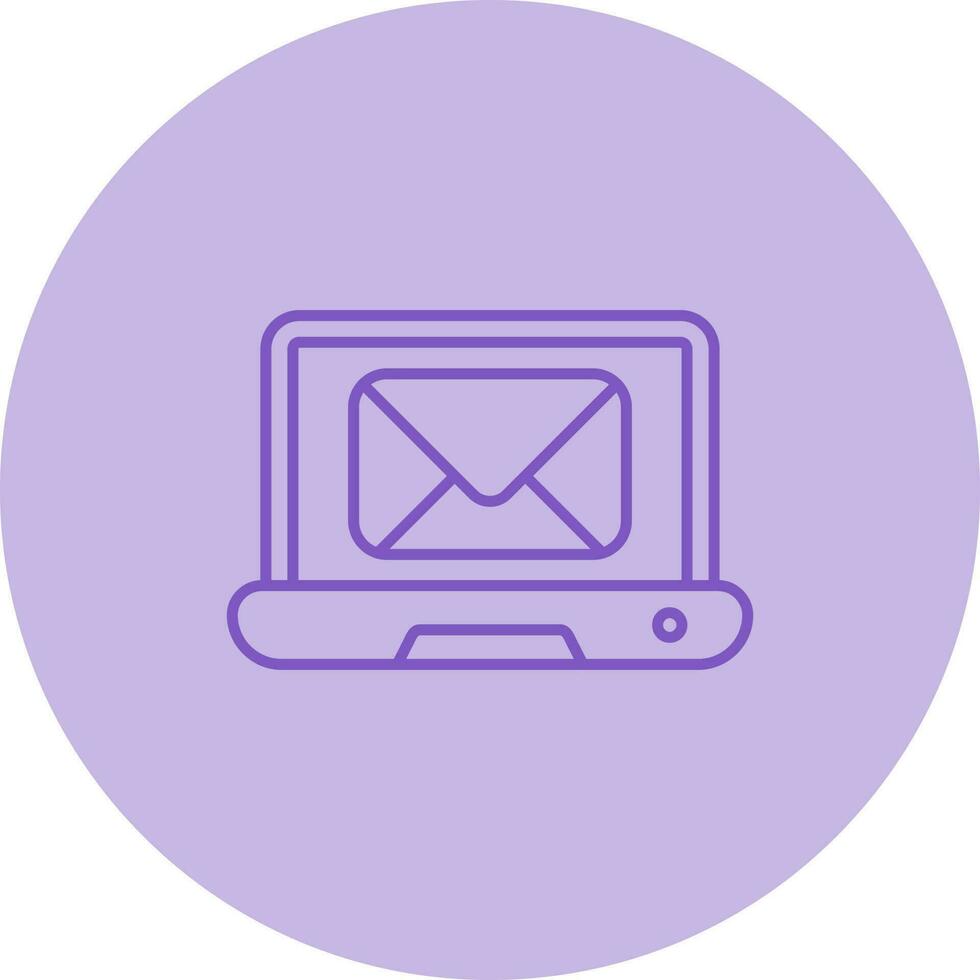 Laptop Mail Vector Icon