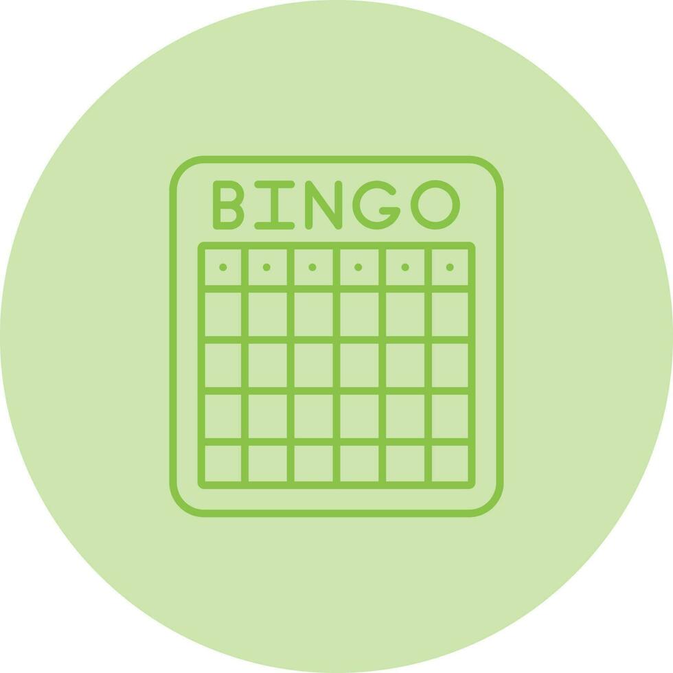 icono de vector de bingo