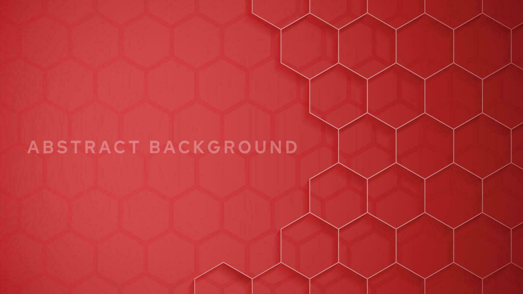 Abstract Yellow Hexagon Honeycomb Light and Shadow Vector Background