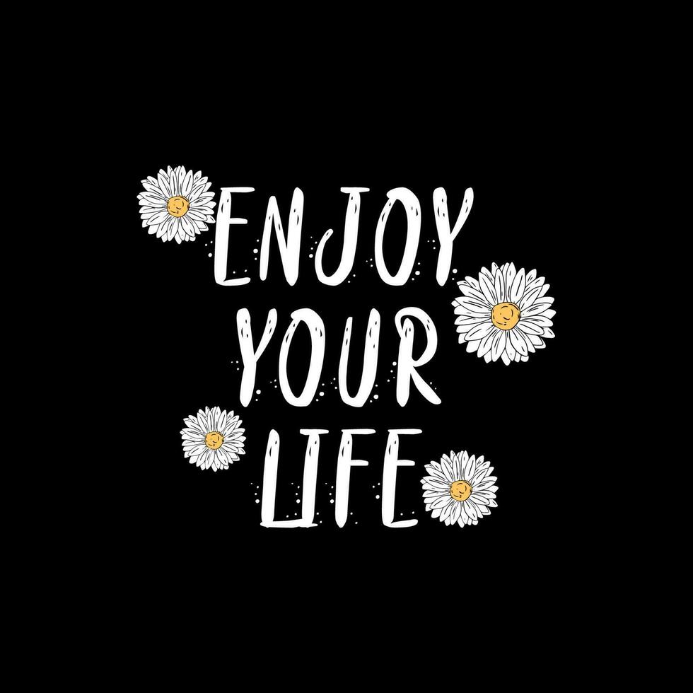 groovy spring dreamer flower and daisy positive quote flower design fashion slogan style spring summer sticker vector