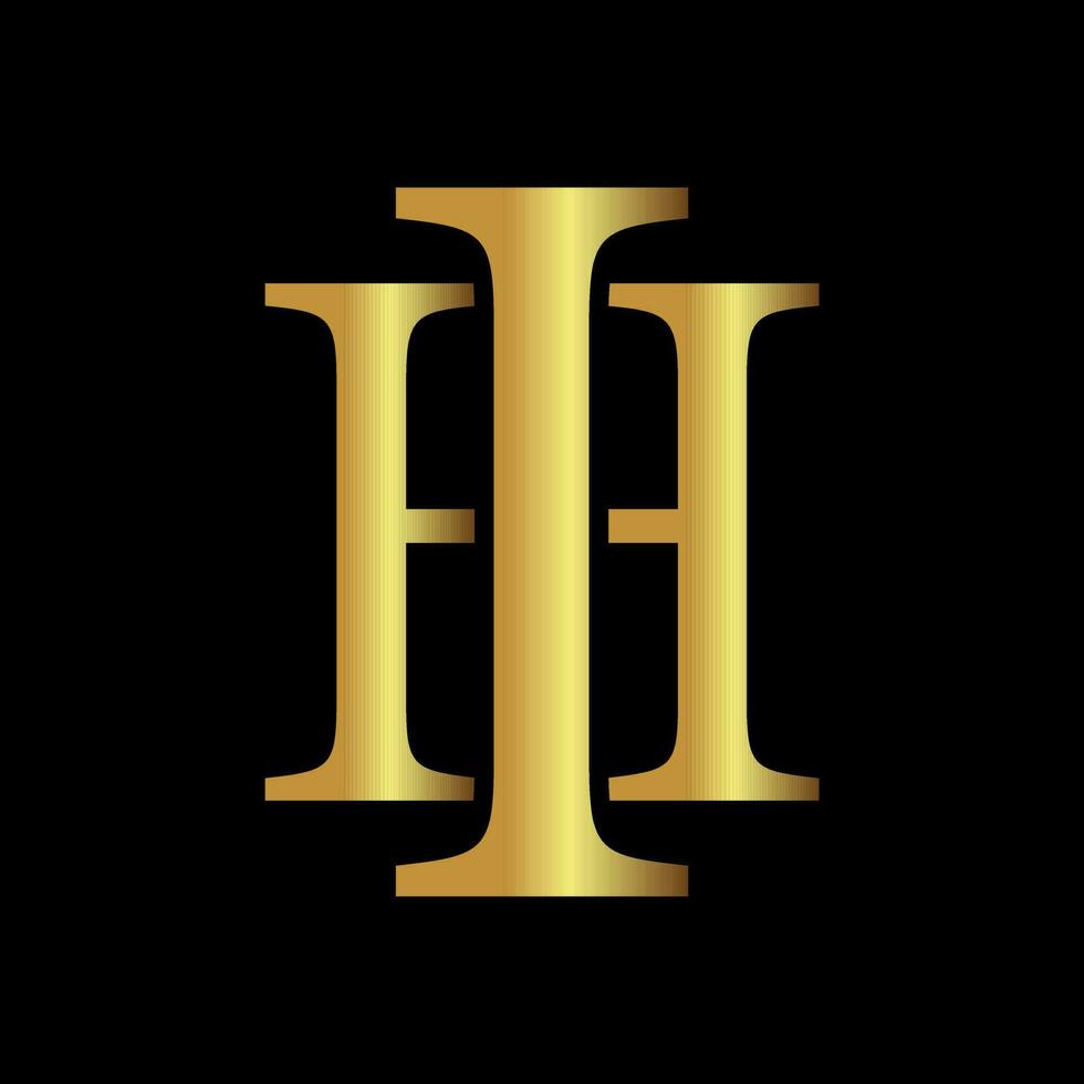 Luxury monogram business Logo design. vector