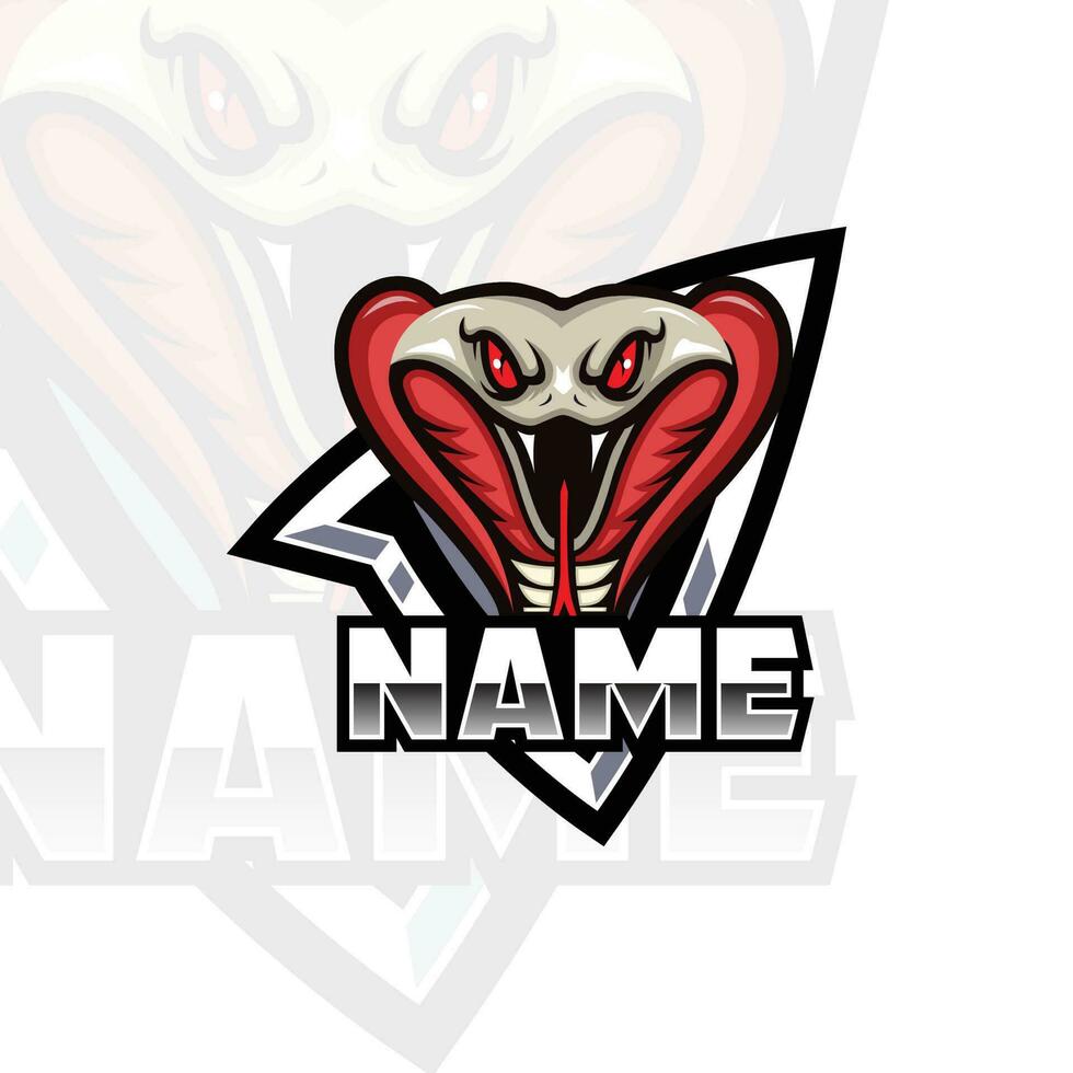 Vector Snake Mascot Logo Template