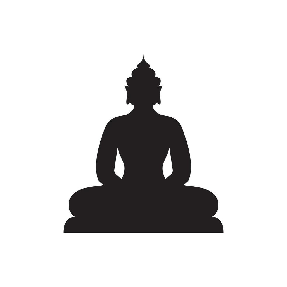 Buddha icon. vector illustration logo template.