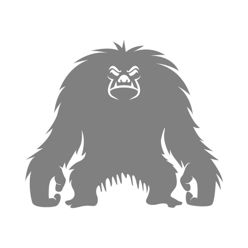 Monster Yeti logo icon design vector