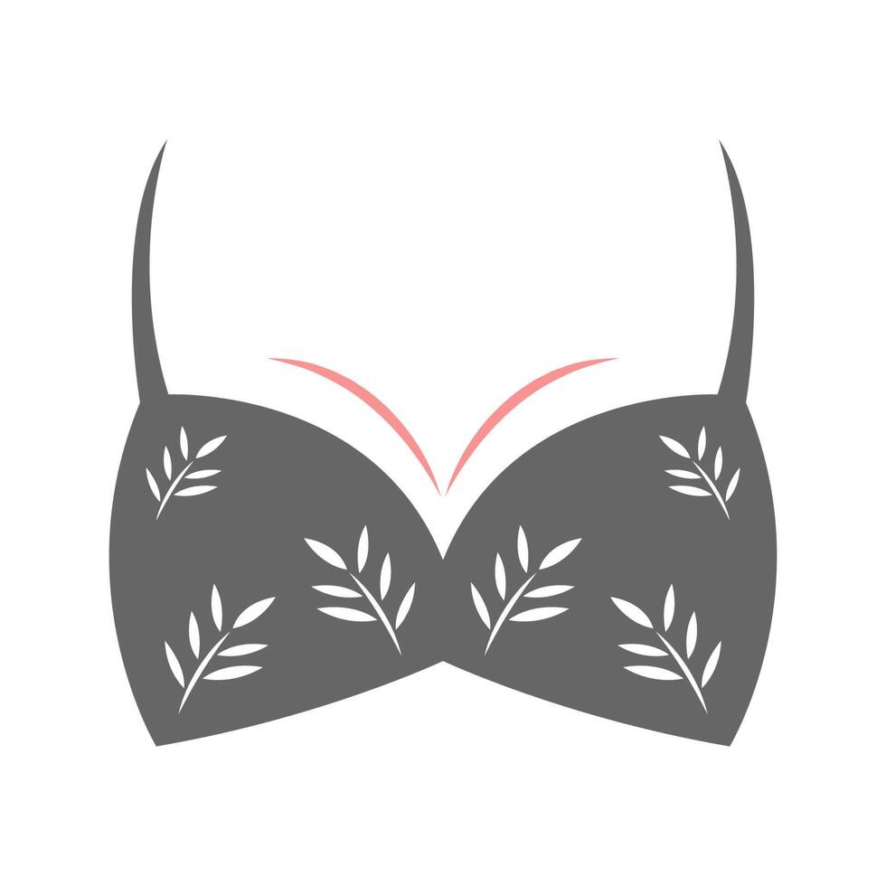 Bra icon logo design vector