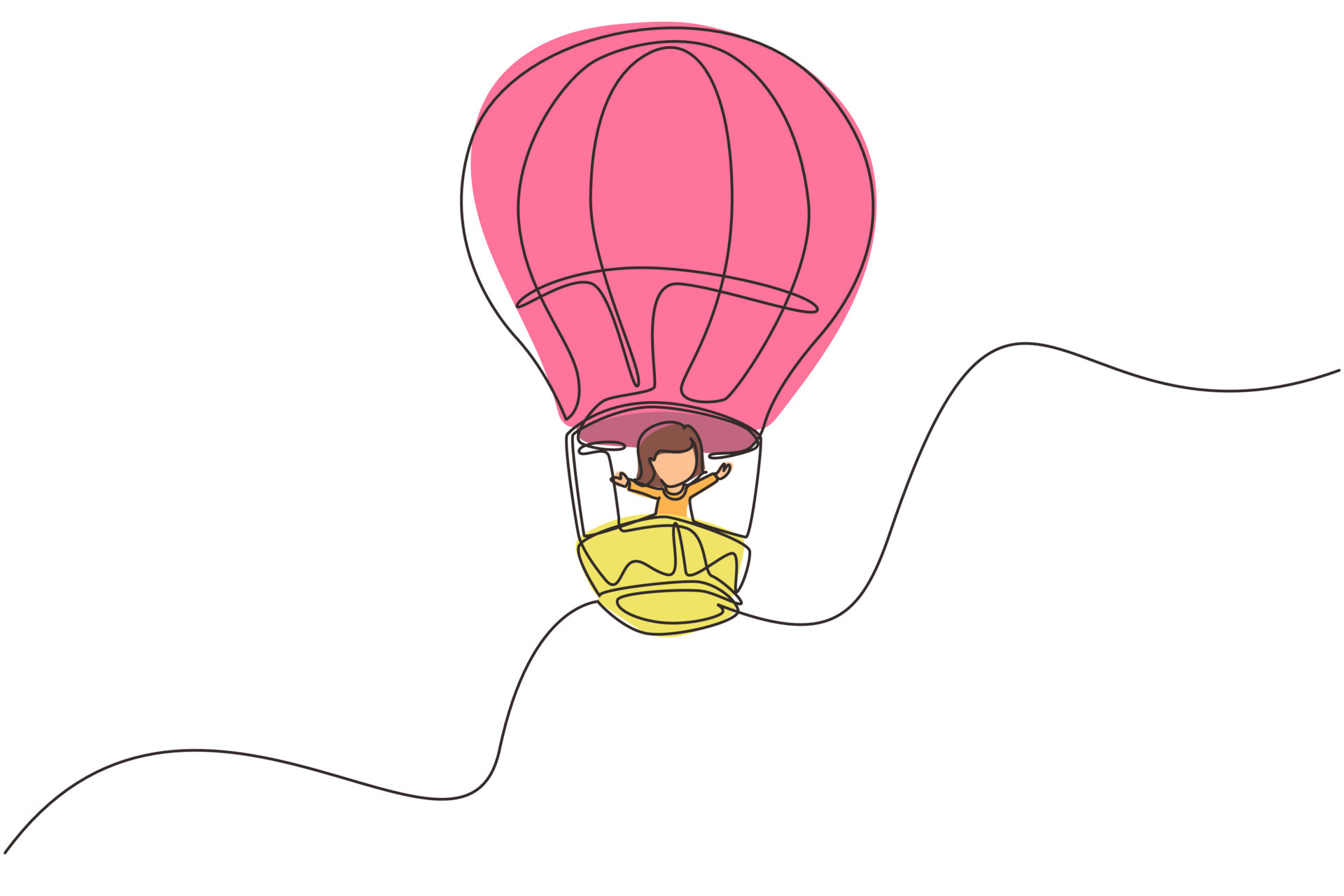 How to Draw a Hot Air Balloon